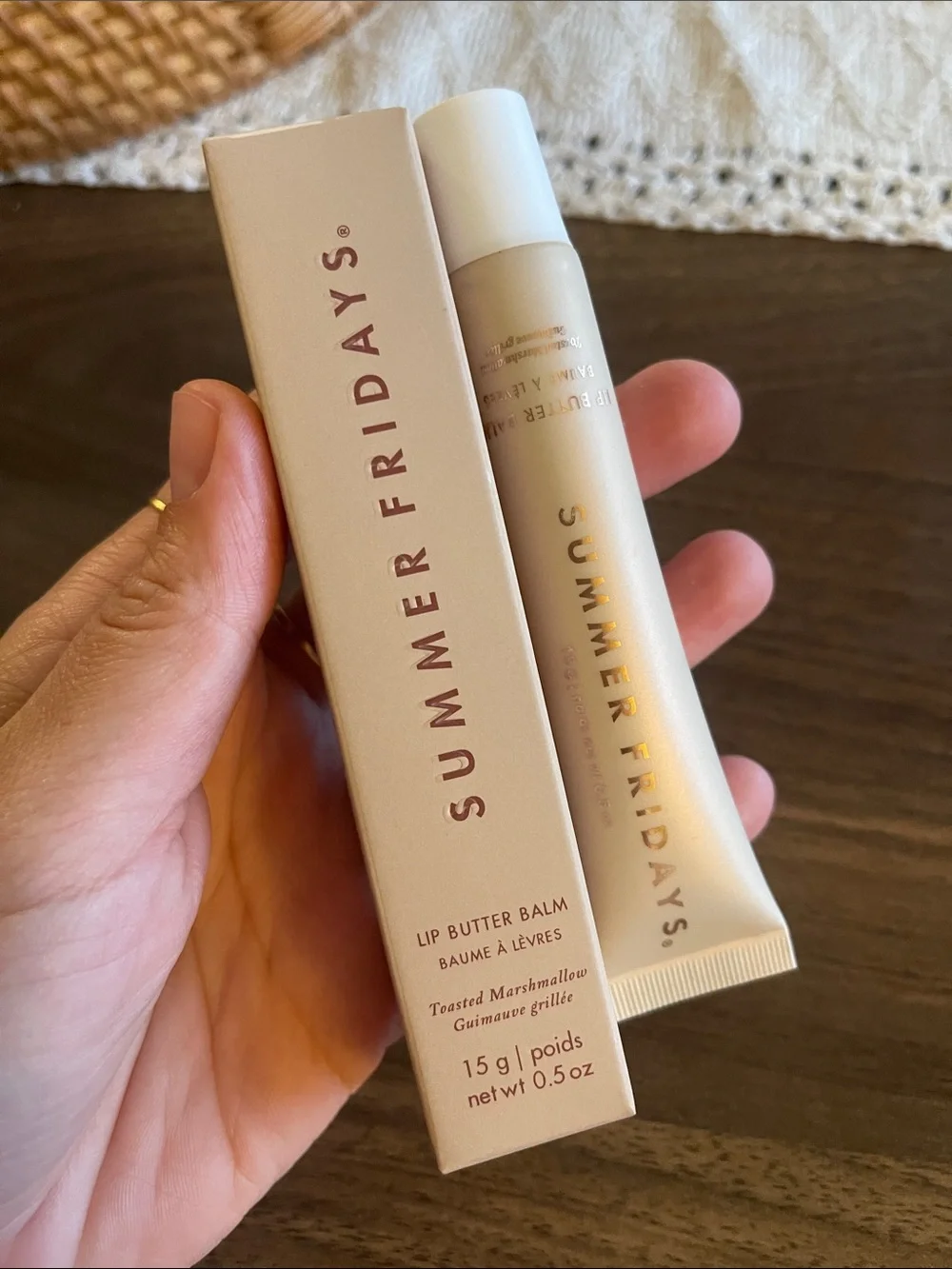 Summer Fridays Lip Butter Balm — Beige Cream Tube